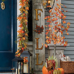6' Wooden Fall Porch Sign