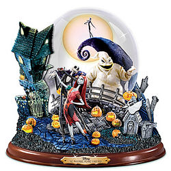 The Nightmare Before Christmas Snowglobe with Lights and Music