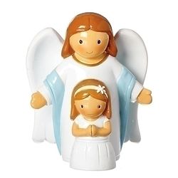 Girl's First Communicant & Guardian Angel Statue