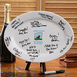 Personalized Retirement Signature Platter - FindGift.com