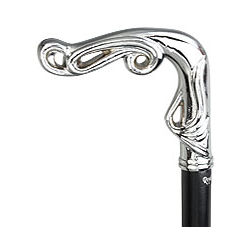 Silver Plated Vine Fritz Walking Cane
