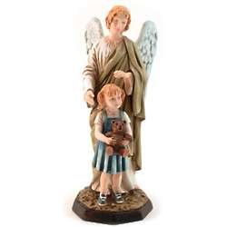 Praying Angel with Girl Statue