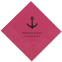 Personalized Anchors Away Napkins