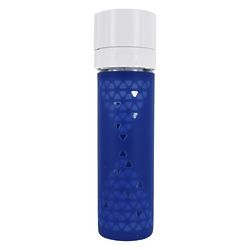 Sans Smoothie and Shake Saving Glass Bottle in Berry Blue