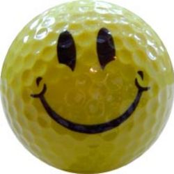 Smiley Face Golf Ball