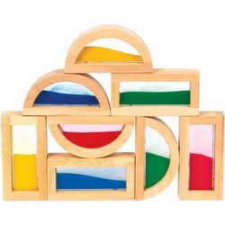 Rainbow Building Block Sand-Filled Toys