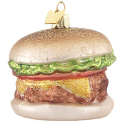 Personalized Burger Christmas Ornament