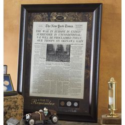 York Times Year To Remember Front Page & Framed Coin Collection