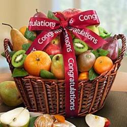 Congratulations Premier Orchard Fruit Gift Basket