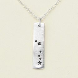Sign of the Zodiac Silver Necklace