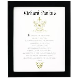 St. Michael Protector Prayer Framed Print
