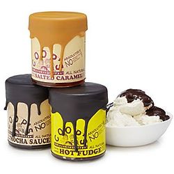 Ice Cream Topping Trio Jars