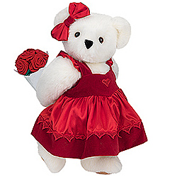 15" Sweetheart Teddy Bear with Red Roses