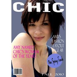 Personalized Chic Magazine Cover Print