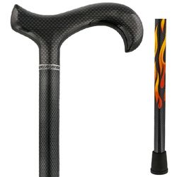 House Flame Derby Walking Cane with Carbon Fiber Shaft