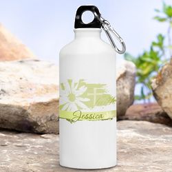 Personalized Divine Daisy Water Bottle