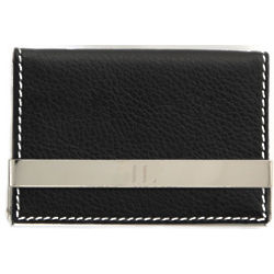 Personalized Black Business Card Holder