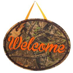 Mossy Oak Welcome Burlap Door Hanger