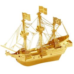Golden Hind Gold Color Metal Earth 3D Model Puzzle