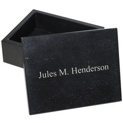 Personalized Marble Jewelry Box