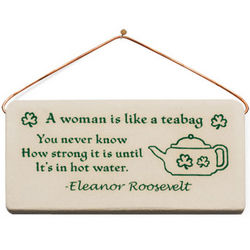 Strong Woman Quote Plaque