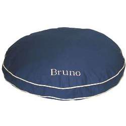 Blue Twill Round-A-Bout Dog Bed