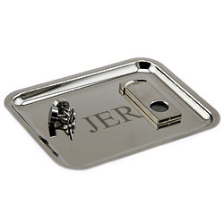 Personalized Nickel Plated Valet Tray