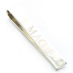 Personalized Sterling Silver Tie Clip