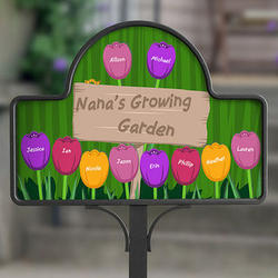 Grandma's Garden Personalized Yard Stake with Magnet