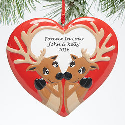 Couple's Personalized Forever In Love Christmas Ornament