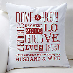 Our Life Together Personalized Throw Pillow