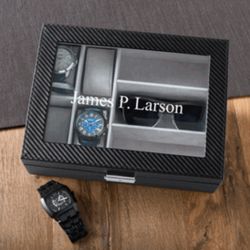 Men's Personalized Watch and Sunglasses Case