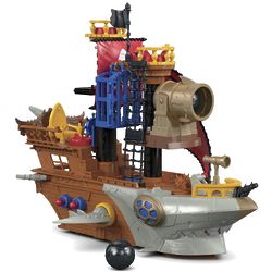 Imaginext Shark Bite Pirate Ship Toy