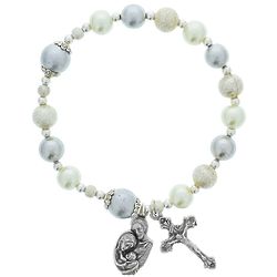 Christmas Rosary Stretch Bracelet