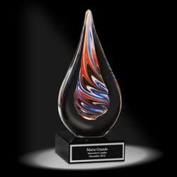 Personalized Spectrum Art Glass Award