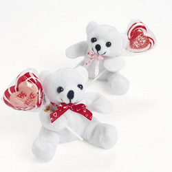 Valentine Bear with Candy Cello Bag Set