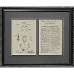 Stethoscope Patent Art Framed Print
