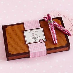 It's a Girl Milk Chocolate Cigar Box