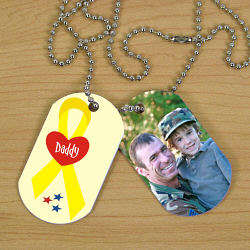 Military Personalized Photo Dog Tag
