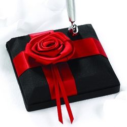 Midnight Rose Pen Set for Guest Book