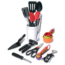 Chef's 21-Piece Classic Tool and Gadget Crock Gift Set