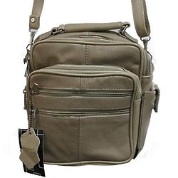 Roma Leather Handbag with Top Handle & Detachable Shoulder Strap