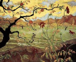Apple Tree with Red Fruit Tapestry