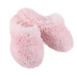 Pink Fuzzy Wuzzies Slippers for Women