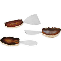Agate Cheese Knives Gift Set