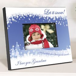 Personalized Snowscapes Picture Frame
