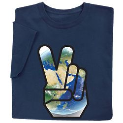 Peace Sign with Earth T-Shirt