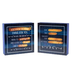 For I Know the Plans I Have for You Graduation Block Plaque