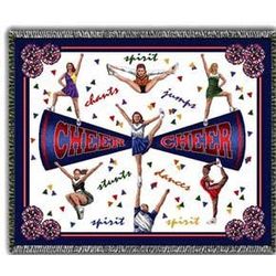 Competition Cheer Team Tapestry Throw