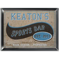 Personalized Sports Bar Pub Sign